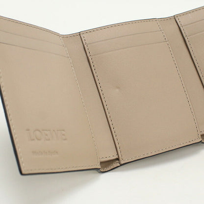 中古 ロエベ 三折財布 レディース ブランド LOEWE アナグラム トライフォールド ウォレット C821TR2X16 ベージュ 財布 USDLO97886011