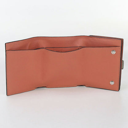 中古 ロエベ 三折財布 レディース ブランド LOEWE トライフォールド ウォレット ベージュ 財布 USDLO98676011
