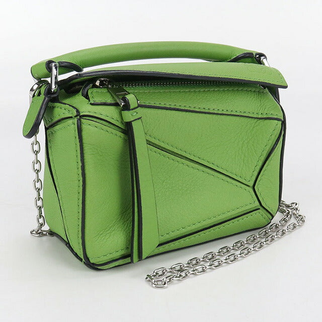 現行/未使用級✨ ロエベ LOEWE パズ チャーム グリーン ロエベ「パズル