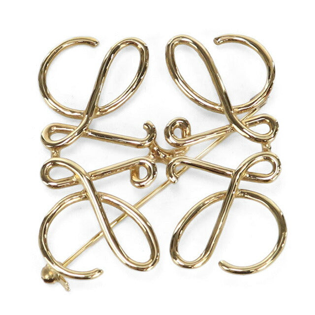 二手 LOEWE 胸针 女士品牌 LOEWE Anagram 111.25.020 金色配饰 USDLO99020011