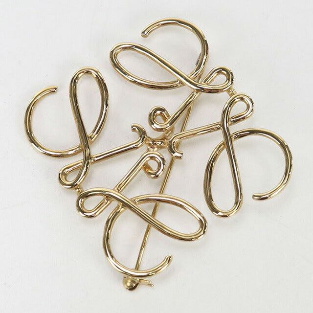 二手 LOEWE 胸针 女士品牌 LOEWE Anagram 111.25.020 金色配饰 USDLO99020011