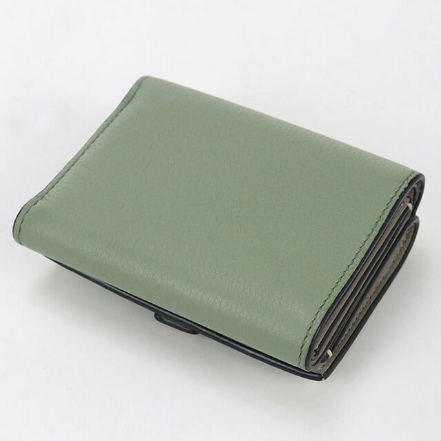 中古 ロエベ 三折財布 レディース ブランド LOEWE トライフォールドウォレット C660TR2X03 グリーン 財布 USDLO99128011