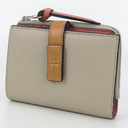 中古 ロエベ 二折財布 レディース ブランド LOEWE スリムジップ バイフォールドウォレット C660P3002 ベージュ 財布 USDLO99130011