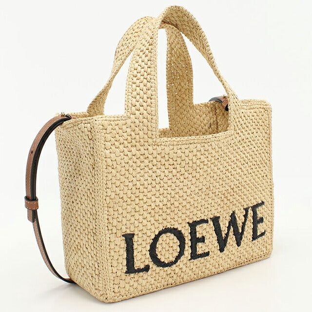 中古 ロエベ カゴバッグ レディース ブランド LOEWE ロエベ フォント スモール 2WAY A685B59X03 ベージュ バッグ USDLO99430011