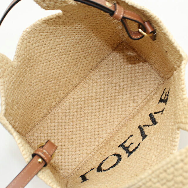 中古 ロエベ カゴバッグ レディース ブランド LOEWE ロエベ フォント スモール 2WAY A685B59X03 ベージュ バッグ USDLO99430011