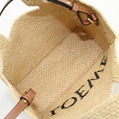 中古 ロエベ カゴバッグ レディース ブランド LOEWE ロエベ フォント スモール 2WAY A685B59X03 ベージュ バッグ USDLO99430011