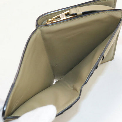 中古 ロエベ 二折財布 レディース ブランド LOEWE パズル コンパクト ジップウォレット レザー C510Z41X01 カーキ 財布 USDLO99835011