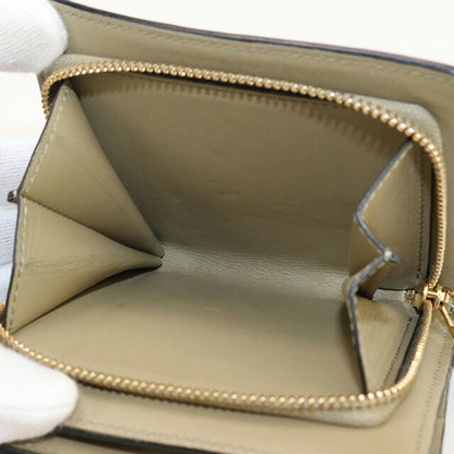 中古 ロエベ 二折財布 レディース ブランド LOEWE パズル コンパクト ジップウォレット レザー C510Z41X01 カーキ 財布 USDLO99835011