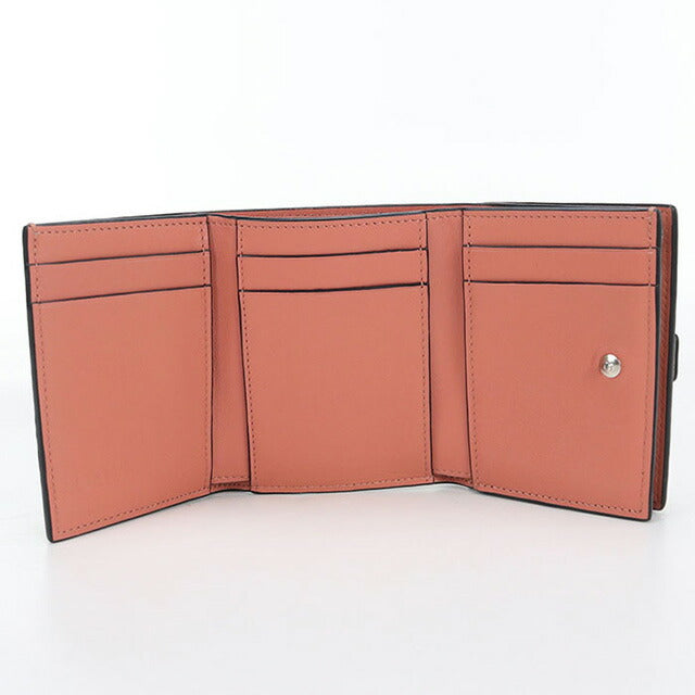 中古 ロエベ 三折財布 レディース ブランド LOEWE トライフォールド ウォレット レザー C660TR2X03 ベージュ 財布 USDLO99836011