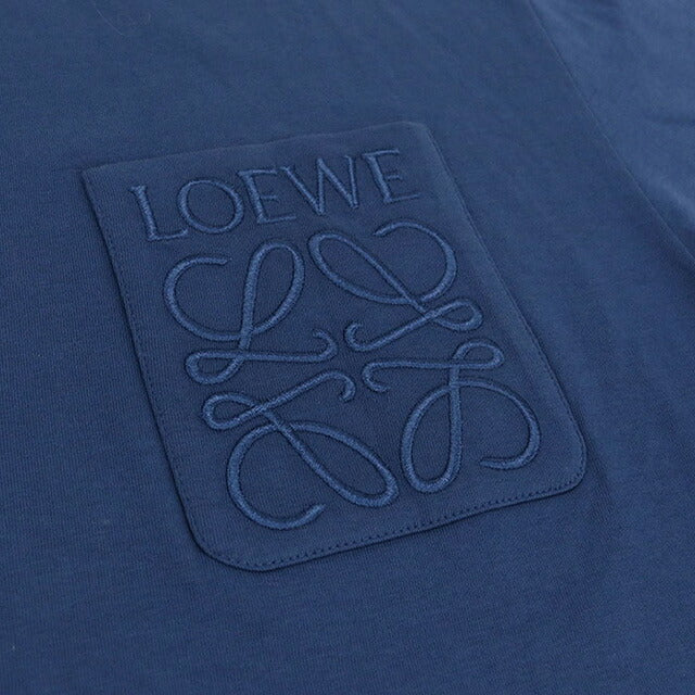 中古 ロエベ Tシャツ メンズ ブランド LOEWE リラックスフィット H526Y22XBC ブルー ウェア USDLO99943011