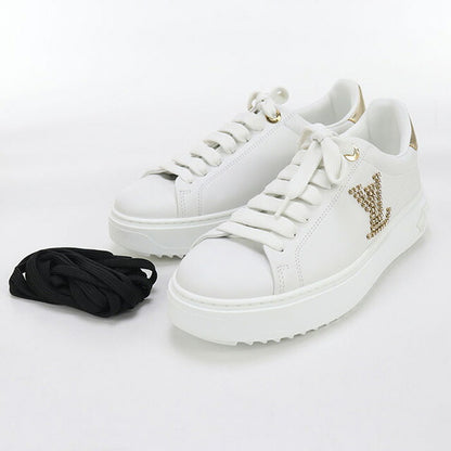 中古 ルイヴィトン スニーカー レディース ブランド LOUIS VUITTON タイムアウト スニーカー ホワイト シューズ USDLV100151011