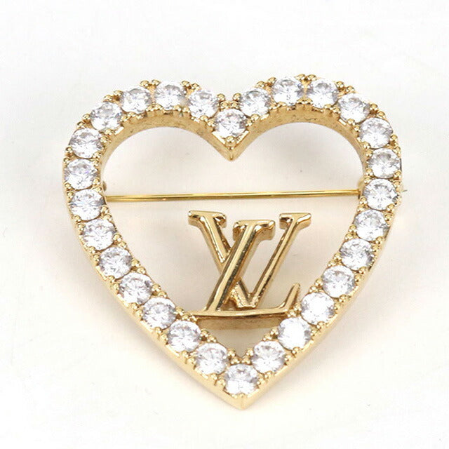 中古 ルイヴィトン ブローチ レディース ブランド LOUIS VUITTON マイLVラブ M02163 ゴールド 小物 USDLV100909011