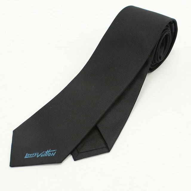 【中古・未使用】LOUIS VUITTON ルイヴィトン ネクタイ M78278 メンズ ブラック LOUIS VUITTON ブラック ネクタイ 中古 ルイヴィトン ネクタイ メンズ