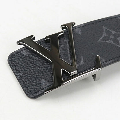 中古 ルイヴィトン ベルト メンズ ブランド LOUIS VUITTON エクリプス ベルト・LVイニシャル 40MM レザー M9043S ブラック 小物 USDLV101613011