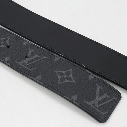 中古 ルイヴィトン ベルト メンズ ブランド LOUIS VUITTON エクリプス ベルト・LVイニシャル 40MM レザー M9043S ブラック 小物 USDLV101613011