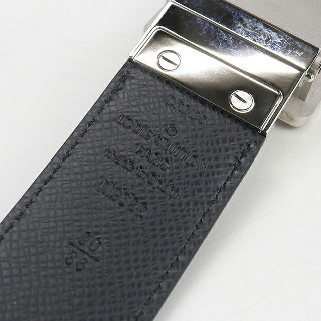 中古 ルイヴィトン ベルト メンズ ブランド LOUIS VUITTON グラフィット サンチュール アヴァントゥール レザー M9632U ブラック 小物 USDLV101967011