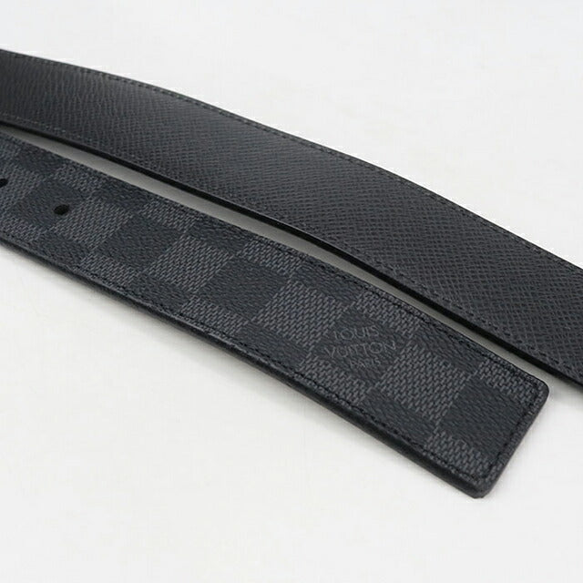 中古 ルイヴィトン ベルト メンズ ブランド LOUIS VUITTON グラフィット サンチュール アヴァントゥール レザー M9632U ブラック 小物 USDLV101967011