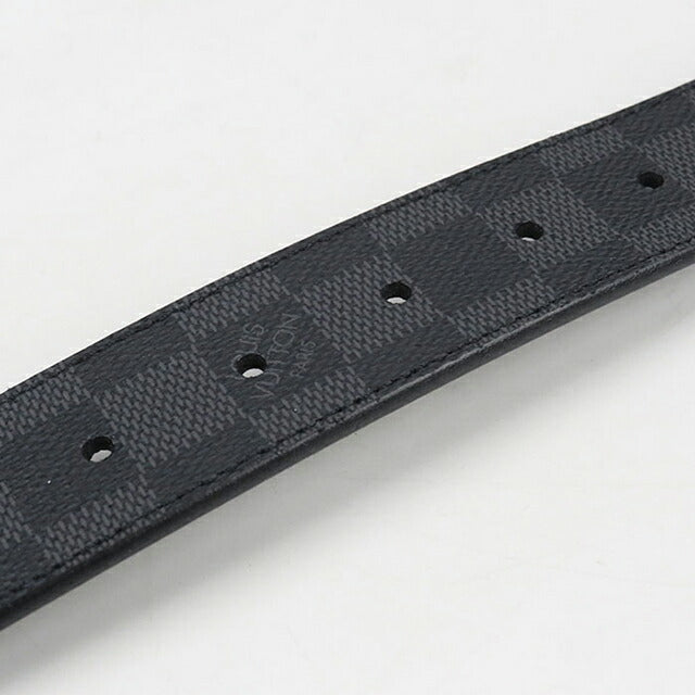 中古 ルイヴィトン ベルト メンズ ブランド LOUIS VUITTON グラフィット サンチュール アヴァントゥール レザー M9632U ブラック 小物 USDLV101967011