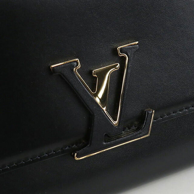 中古 ルイヴィトン ショルダーバッグ レディース ブランド LOUIS VUITTON ウォレット オン チェーン・カプシーヌ 2WAY M12143 ブラック USDLV102969011