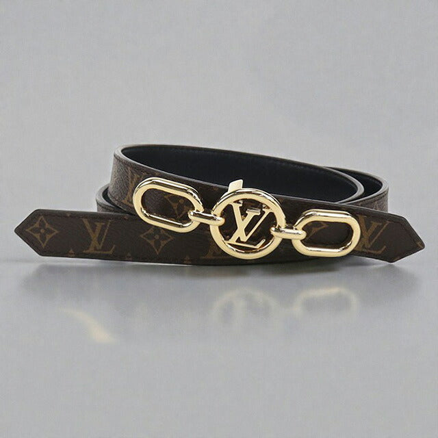 中古 ルイヴィトン ベルト レディース ブランド LOUIS VUITTON モノグラム ベルト・LVサークル プライム M0510X ブラウン 小物 USDLV103643011