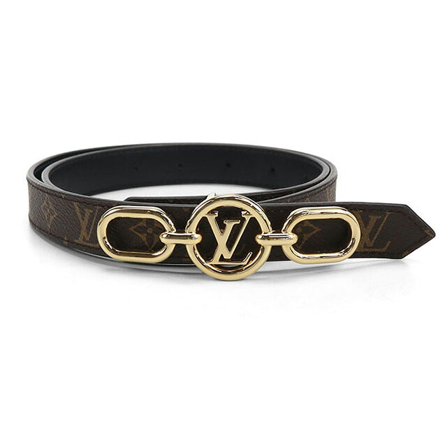 中古 ルイヴィトン ベルト レディース ブランド LOUIS VUITTON モノグラム ベルト・LVサークル プライム M0510X ブラウン 小物 USDLV103643011