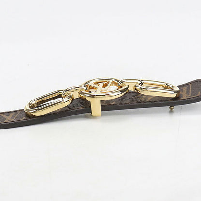 中古 ルイヴィトン ベルト レディース ブランド LOUIS VUITTON モノグラム ベルト・LVサークル プライム M0510X ブラウン 小物 USDLV103643011