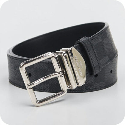 中古 ルイヴィトン ベルト メンズ ブランド LOUIS VUITTON グラフィット サンチュール・シドニー M9708V ブラック USDLV105034011
