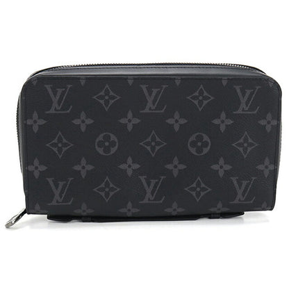 Used Louis Vuitton long wallet round zipper men&
