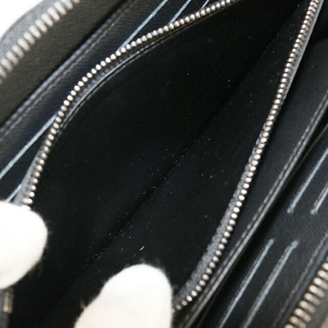 Used Louis Vuitton long wallet round zipper men&