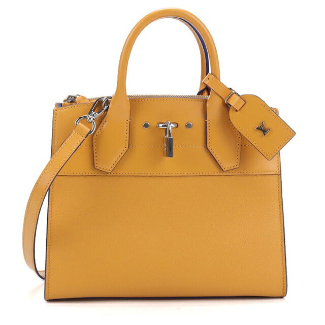 中古 ルイヴィトン ハンドバッグ レディース ブランド LOUIS VUITTON トリヨン シティスティーマPM 2WAY レザー オレンジ USDLV106321011
