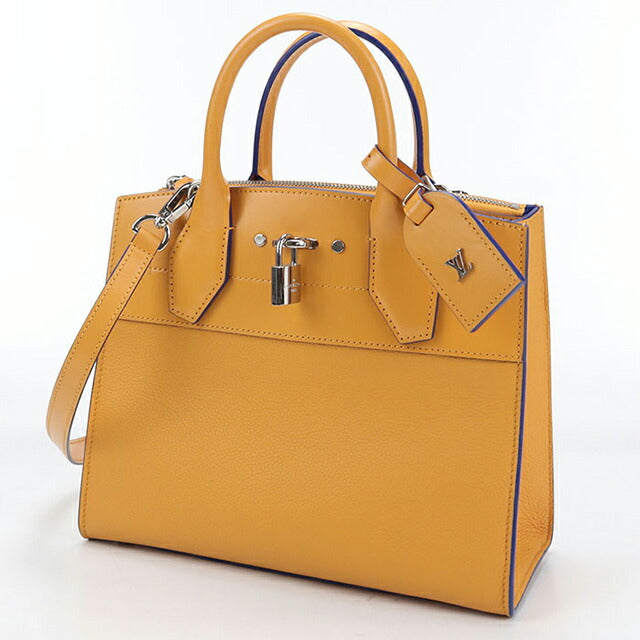 中古 ルイヴィトン ハンドバッグ レディース ブランド LOUIS VUITTON トリヨン シティスティーマPM 2WAY レザー オレンジ USDLV106321011