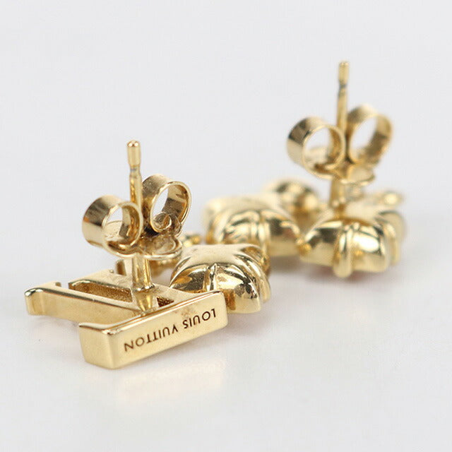 中古 ルイヴィトン ピアス レディース ブランド LOUIS VUITTON ブックル ドレイユ・ピュス ルルグラム Ｍ00786 ゴールド アクセサリー USDLV107156011