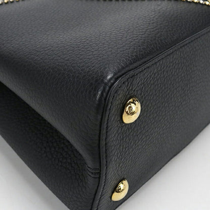 Used Louis Vuitton Handbag Ladies Brand LOUIS VUITTON Taurillon Capucines PM Leather Black USDLV107802011