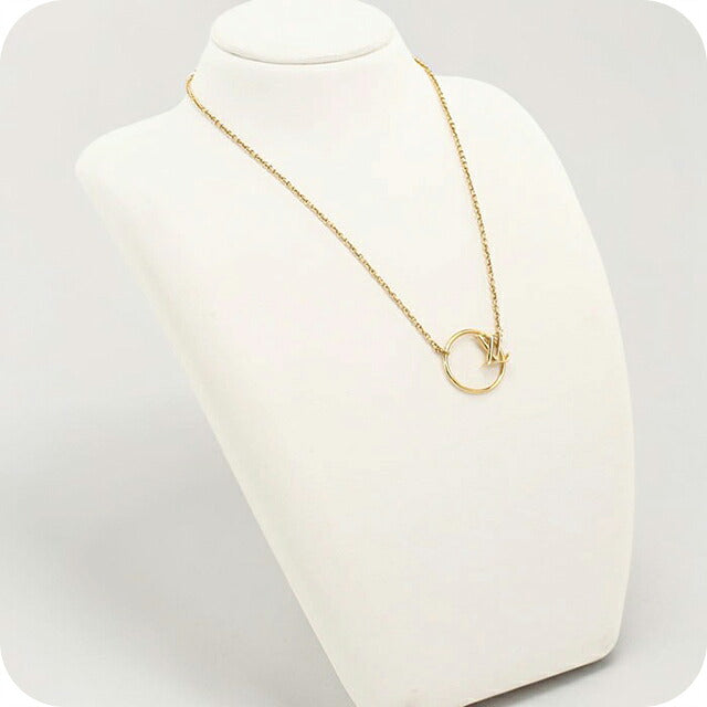 二手路易威登项链 女士品牌 LOUIS VUITTON Collier LV Eclipse M00762 金色配饰 USDLV108597011