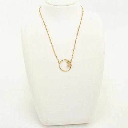二手路易威登项链 女士品牌 LOUIS VUITTON Collier LV Eclipse M00762 金色配饰 USDLV108597011