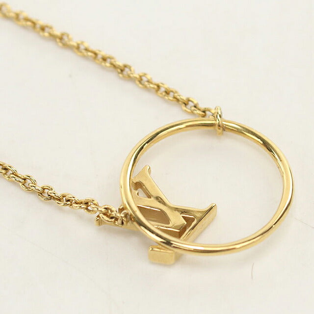 二手路易威登项链 女士品牌 LOUIS VUITTON Collier LV Eclipse M00762 金色配饰 USDLV108597011