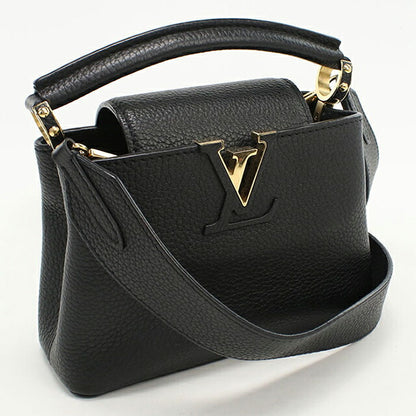 Used Louis Vuitton Handbag Ladies Brand LOUIS VUITTON Taurillon Capucines MINI Leather M56669 Black USDLV108709011