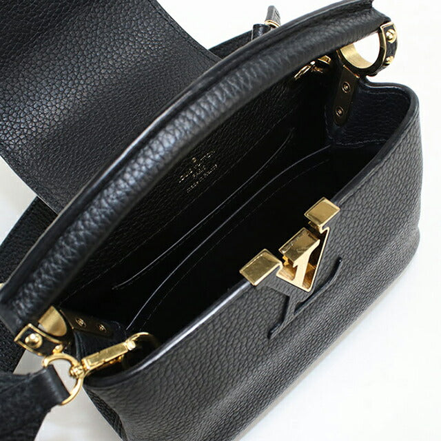 Used Louis Vuitton Handbag Ladies Brand LOUIS VUITTON Taurillon Capucines MINI Leather M56669 Black USDLV108709011