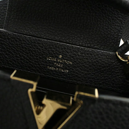 Used Louis Vuitton Handbag Ladies Brand LOUIS VUITTON Taurillon Capucines MINI Leather M56669 Black USDLV108709011