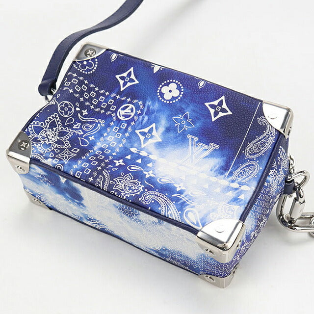 中古 ルイヴィトン 斜め掛け ショルダーバッグ メンズ ブランド LOUIS VUITTON モノグラムバンダナ ミニソフトトランク レザー M20557 USDLV109684011