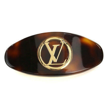 中古 ルイヴィトン バレッタ レディース ブランド LOUIS VUITTON ヘアクリップ・LVサークル M02974 ブラウン ヘアアクセサリー USDLV112156011