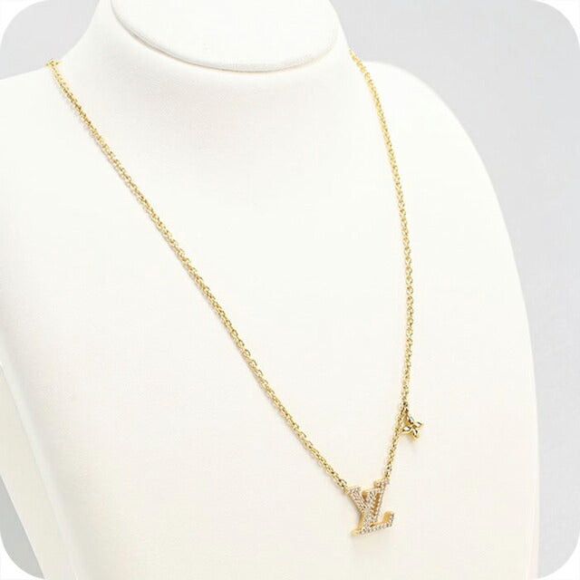 中古 ルイヴィトン ネックレス レディース ブランド LOUIS VUITTON LV アイコニック M00596 ゴールド アクセサリー USDLV113674011