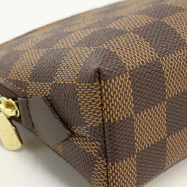 中古 ルイヴィトン ポーチ レディース ブランド LOUIS VUITTON ダミエ ポシェットコスメティックPM N47516 ブラウン USDLV115341011