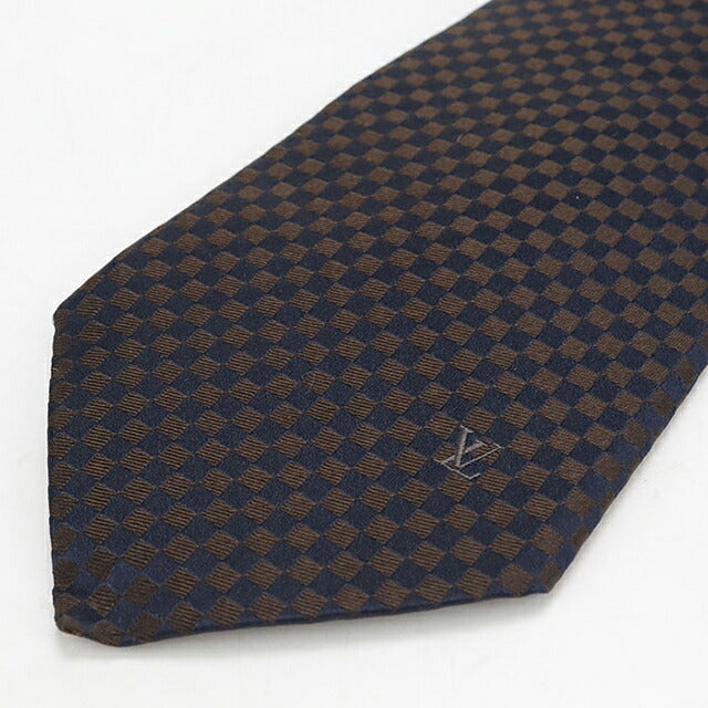 中古 ルイヴィトン ネクタイ メンズ ブランド LOUIS VUITTON   ネイビー USDLV118874011