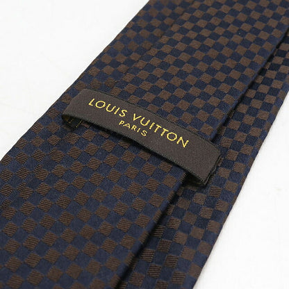 中古 ルイヴィトン ネクタイ メンズ ブランド LOUIS VUITTON   ネイビー USDLV118874011