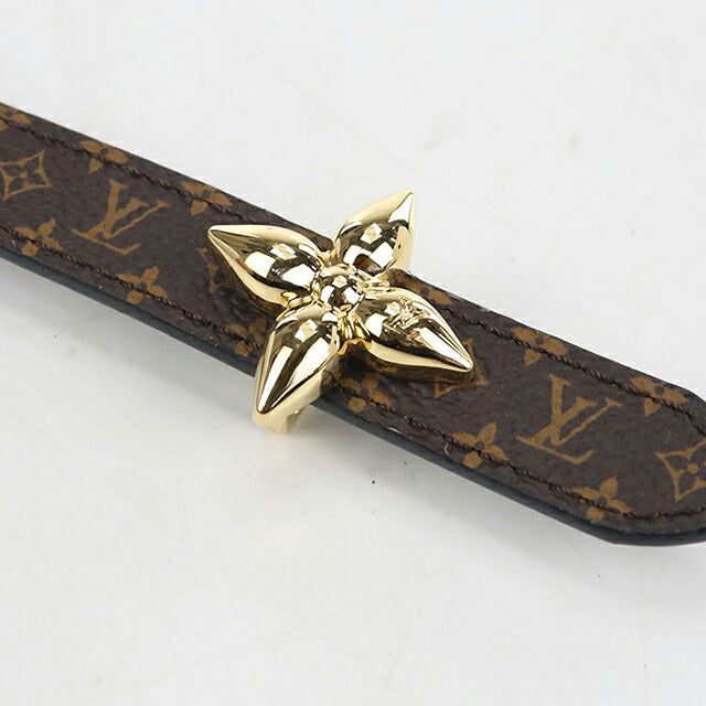 二手路易威登皮带女装品牌LOUIS VUITTON LV Mini Flower Gram 15MM皮革M8796W棕色USDLV121438011