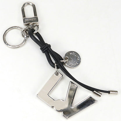 中古 ルイヴィトン キーリング メンズ ブランド LOUIS VUITTON ポルトクレ・LVロープ レザー M66497 シルバー 小物 USDLV89179011