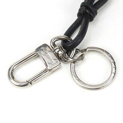 中古 ルイヴィトン キーリング メンズ ブランド LOUIS VUITTON ポルトクレ・LVロープ レザー M66497 シルバー 小物 USDLV89179011