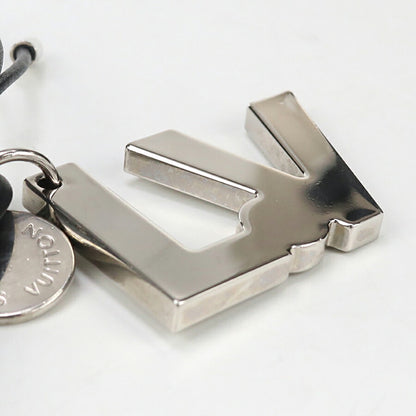 中古 ルイヴィトン キーリング メンズ ブランド LOUIS VUITTON ポルトクレ・LVロープ レザー M66497 シルバー 小物 USDLV89179011