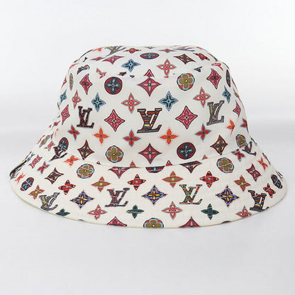 中古 ルイヴィトン ハット ユニセックス ブランド LOUIS VUITTON モノグラム ボブラブリーグラム バケットハット M76719 ホワイト 帽子 USDLV95745011
